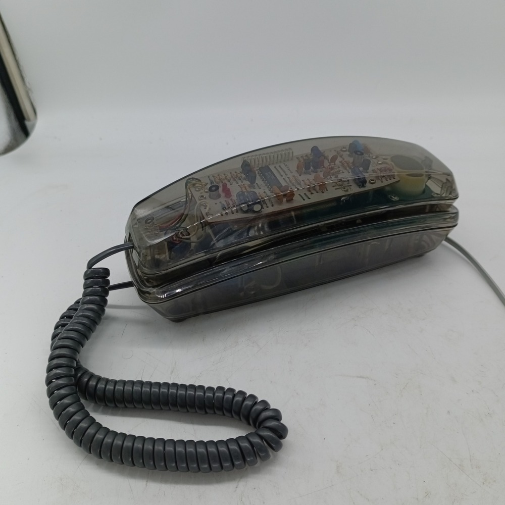 Vintage Lonestar 911 Transparent Smoke Clear Landline Telephone Retro Tech a13
